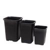 Vaso Quadrado Grande Vientiane Flor de Mármore Branco Cintura Alta Vaso Vientiane Simples Japonês Plástico Vasinho para Suculentas