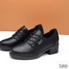Zapatos Negros para Mujer para Largos Periodos de Estar de Pie en el Trabajo, Primavera y Otoño Suela Blanda Antideslizante Impermeable Zapatos de Trabajo para Hotel, Zapatos Pequeños de Cuero