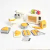 Escena de Dormitorio Retro, Perchero, Armario, Tocador, Ropa de Cama, Adornos, Casa de Juegos Miniatura, Escena en Miniatura, Juguetes de Casa de Muñecas
