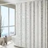 Cortina de Ducha Impermeable con Lámina de Oro y Plata Transfronteriza de Comercio Exterior, Cortina de Ducha para Baño con Patrón de Mármol, Fabricante de Cortina Divisoria sin Taladro