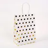 Bolsa de regalo universal de papel kraft de 120g con dorado para ropa, bolso de mano en stock, bolsa de embalaje para compras y para llevar, nueva