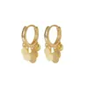 Aretes de Borla de Disco, Aretes de Diseño de Celebridad de Internet Super Hada para Mujer, Simples, con Sentido del Diseño y Personalizados, Aretes Cortos Románticos Geométricos