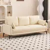 Sofá de lujo ligero para salas de estar pequeñas, sofá simple de dos o tres plazas para apartamentos, tiendas de ropa, propiedades de alquiler, áreas de descanso y áreas de recepción