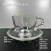 Tazas domésticas con diseño de cuentas creativas, lindas y femeninas, adecuadas para el desayuno, el té de la tarde y el café; vasos de agua de vidrio transparente