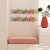 Variedad de Coloridas Flores Creativas Pegatinas para Inodoro Dormitorio Baño Decoración de Fondo Pegatinas de Pared Autoadhesivas Removibles Pvc