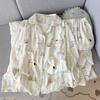 Fábrica de Origen Nuevo Popular de Primavera y Otoño Algodón Nube Delgado Dulce Pijama de Manga Larga Pantalón Largo Ropa de Casa