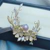 Accesorios DIY Broche de Perlas Pin para Ropa Exterior Cárdigan Suéter Traje Corsage Bufanda de Seda Chal para Mujer Pin Grande