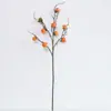 Caquis Muy Realistas, 9 Caquis Pequeños Redondos, Ramas de Árbol Frutal, Ramas Secas, Paisajismo de Hotel de Alojamiento, Decoraciones Festivas para Fiestas, Flores Artificiales