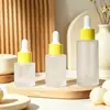 Frascos Conta-gotas de Vidro Fosco de Alta Qualidade para Óleos Essenciais 10ml 20ml 30ml 50ml