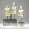 Maniquí de tienda de ropa, accesorios, maniquí femenino de medio cuerpo de escritorio, estilo coreano, soporte de exhibición, soporte de maniquí de ventana para ropa de mujer