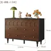 Cómoda de Lujo Ligero Estilo Vintage, Unidad de Almacenamiento de Madera para Montar en la Pared con Cinco Cajones para Dormitorio, Nuevo Almacenamiento Retro con Seis Cajones, Cómoda Multifuncional