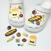 Acessórios de decoração de sapatos DIY para Crocs, fivelas decorativas fofas de pelúcia 3D de desenhos animados, leão e gato do zoológico para a superfície do sapato