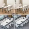 Mesa Plegable, Mesa de Comedor Doméstica Simple Portátil, Mesa de Comedor Rectangular Pequeña para Apartamento, Puesto de Mercado Nocturno al Aire Libre