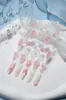 Lindo Estilo Rococo Barroco Femenino Rosa Palacio Ángel Pegatina de Relieve para Uñas 5D Estéreo Ultra-Delgada Calada con Adhesivo