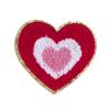 Patch de Bordado de Toalha de Coração para o Dia dos Namorados Etiqueta de Tecido DIY Patch para Acessórios de Roupa Patch Termocolante Bordado