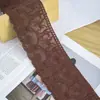 Tecido de Algodão Branco/Alperce com 10cm de Largura, Renda de Bordado Solúvel em Água, Fio de Algodão Macio para DIY Artesanal, Acessórios de Decoração para Têxteis Domésticos e Roupas