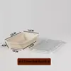 Caja de Almuerzo Desechable Biodegradable de Pulpa Ligera para Ensalada para Llevar Caja de Paja Pulpa de Caña de Azúcar Rectangular Americana para Almuerzo