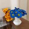 Amazon Flor Artificial de Poliuretano Gerbera Crisantemo Flor Falsa Decoración para Hogar Sala de Estar Mesa de Comedor Margaritilla Arreglo Floral