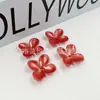 Pétalos de Flor de Cuatro Hojas Perlados de 27 mm, Estilo Pastoral, Centro de Flor Versátil, Centro de Flor para Manualidades