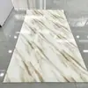 Rolo de Adesivo de Parede de Mármore Imitação Azulejo Autoadesivo Decoração de Parede para Esconder Fundo Feio da Sala de Estar Papel de Parede à Prova d'Água e à Prova de Umidade