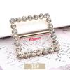 Versión coreana de hebilla de toalla de seda multifuncional al por mayor hebilla de ropa de alto nivel accesorios decorativos de pedrería de perlas hebilla de nudo de esquina