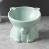Cuencos Inclinados para Gatos al por Mayor, Cuencos de Agua Negros, Cuencos de Comida para Gatos, Suministros para Mascotas Simples y Lindos, Cuencos de Cerámica para Gatos