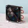 Evaporador resfriado a ar, condensador, tubo de cobre em miniatura, aleta de alumínio, ventilador de radiador de refrigerador resfriado a água CP1X6X120