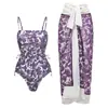 Traje de Baño Conservador Conjunto Europeo y Americano 2025 Cubre Vientre Delgado Vacaciones Playa Aguas Termales Bikini Conjunto Retro Francés