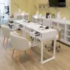 Conjunto de Mesa e Cadeira para Manicure Cor de Madeira Natural Estilo Japonês Mesa de Manicure Simples/Dupla Moderna com Gaveta Aspirador de Pó Conjunto Padrão para Manicure