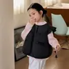 Chaleco de Algodón Cálido Estilo Coreano para Niñas Ropa Exterior Engrosada para Niños Pequeños y Bebés Chaleco de Algodón Chaleco Acolchado Ropa de Abrigo