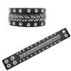 Pulseras de Cuero Punk Transfronterizas Europeas y Americanas Pulseras de Cuero Exageradas No Convencionales de Estilo Punk Harajuku Europeo y Americano