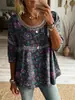 2026 Nova Moda Europeia e Americana Feminina Estilo Transfronteiriço Único Casual Patchwork Renda Gola Redonda Top Vintage para Verão