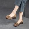 Jiezu 2025 Verano Nuevo Versátil Cómodo Moda Sandalias Huecas Bajas para Mujer Slip-On Casual para Uso Exterior