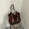 Bufanda de Seda con Borlas y Cuentas Retro Bolso de Mano Tejido 2026 Nuevo Gran Capacidad Gamuza Bolso de Hombro Único para Viajar