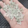 Contas Soltas de Jade em Forma de Arco Seis Lados Tianshan Verde, Jade Branco, Rocha de Quartzo com Flor Verde, Acessórios de Jade Multifacetados