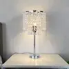 Lámpara de Mesa Decorativa de Cristal para Mesita de Noche de Dormitorio Moderno Simple Exclusiva Transfronteriza Lámpara de Mesa de Personalidad Creativa para Habitación de Boda Romántica