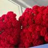 Atacado de fábrica rosa de lã feita à mão crochê rosa tecido simulação buquê diy finalizado transfronteiriço