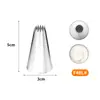 Bico de Confeitar Inox XL Único Bico Puff Bico Flor para Creme de Bolo Ferramenta de Confeitaria Biscoito Sem Costura