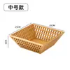 Sala de estar Cesta de Bambú Hueco para Frutas y Verduras Hogareña Bandeja de Almacenamiento de Frutas Plato para Frutas y Snacks Cesta de Pan Venta al por Mayor