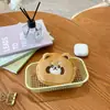 Monedero de Felpa Original de Fruta, Bolsita de Monedas de Verdura Tridimensional, Bolso Portátil con Llavero, Bolsa de Almacenamiento, Cartera de Gran Capacidad