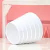 Precio de Fábrica al por Mayor Maceta de Melamina de Color Sólido con Diseño de Rayas Horizontales para Plantas de Jardinería de Escritorio