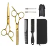 Set de tijeras para cortar el pelo, tijeras para cortar el pelo, set de herramientas para cortar el pelo, tijeras entresacadoras, tijeras profesionales de peluquería, tijeras de peluquería