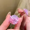 A Primavera Está Chegando, Anéis de Flor Dopamina Frescos e Coloridos, Joias de Borboleta Trançadas, Acessórios Delicados de Luxo Leve de Nicho
