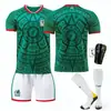 2526 Copa Mundial México Camiseta de Local No. 14 Chícharo Pequeño No. 9 Uniforme de Selección Nacional de Raúl Uniforme de Fútbol de Manga Corta
