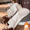 Pantalones de Forro Polar para Niña Otoño e Invierno 2024 Nuevos Pantalones Casuales Rectos de Invierno para Bebé Niña Pantalones de Pierna Ancha Engrosados para Niños