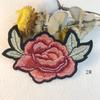 Liquidação Patches Bordados de Rosa para Reparo de Roupas DIY Patches Decorativos Acessórios de Roupa de Tecido Patchwork