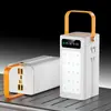Carregador portátil de ultra capacidade super rápido de 120W com cabo embutido, fonte de alimentação móvel para atividades ao ar livre, atacado de carregadores portáteis