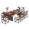 Mesa de Té de Madera Maciza Estilo Chino Nuevo Mesa de Té Mesa de Té Antigua Mesa de Té Kung Fu y Combinación de Sillas Oficina Mesa de Tablero Grande de Madera Maciza Mesa Taipan