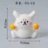 Musgo Micro Paisaje Creativo Lindo Perro Blanco Dibujos Animados Cachorro Decoraciones Accesorios Mini Coche Escritorio Pequeños Adornos