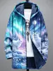 Chaqueta de algodón con capucha de manga larga, nueva para 2026, estilo europeo y americano, estampado digital 3D, ropa exterior casual de manga larga con capucha para hombre